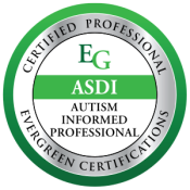 Evergreen Certifications ASDI autism informed professional badge